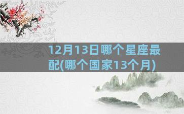 12月13日哪个星座最配(哪个国家13个月)