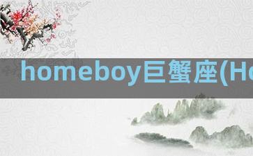 homeboy巨蟹座(HomeBoy叶枫华)