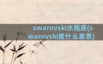 swarovski水瓶座(swarovski是什么意思)