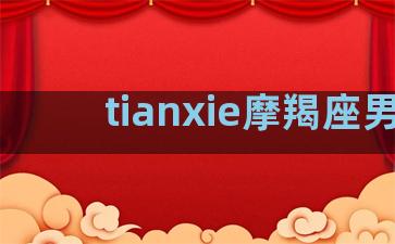 tianxie摩羯座男