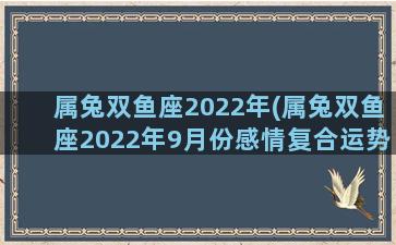 属兔双鱼座2022年(属兔双鱼座2022年9月份感情复合运势占卜)